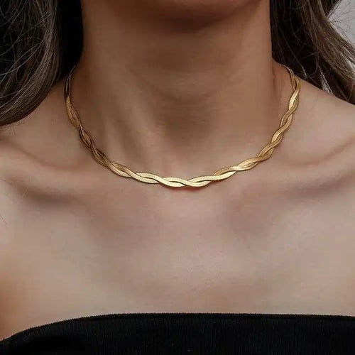 Shoperly C-245 18k Gold Plated Stainless Steel Tarnish Free Waterproof Female Jewellery