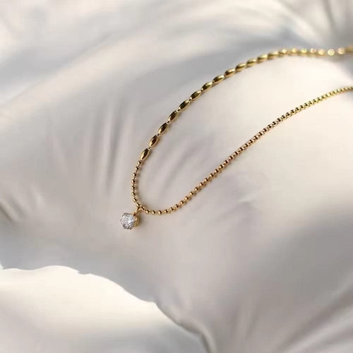 Shoperly C-256 18k Gold Plated Stainless Steel Tarnish Free Waterproof Female Jewellery