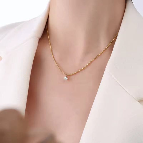 Shoperly C-256 18k Gold Plated Stainless Steel Tarnish Free Waterproof Female Jewellery