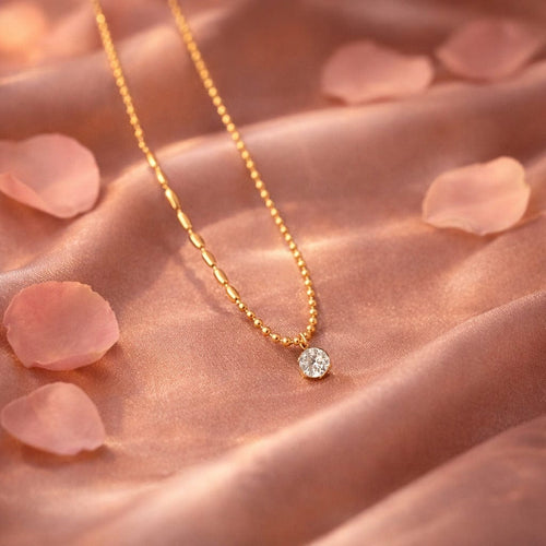 Shoperly C-256 18k Gold Plated Stainless Steel Tarnish Free Waterproof Female Jewellery