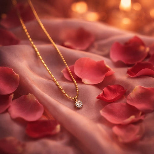 Shoperly C-256 18k Gold Plated Stainless Steel Tarnish Free Waterproof Female Jewellery