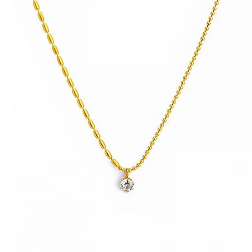 Shoperly C-256 18k Gold Plated Stainless Steel Tarnish Free Waterproof Female Jewellery