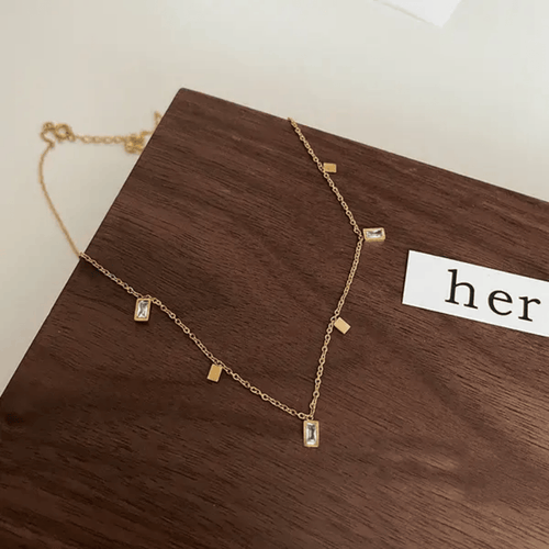 Shoperly C-257 18k Gold Plated Stainless Steel Tarnish Free Waterproof Female Jewellery
