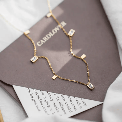 Shoperly C-257 18k Gold Plated Stainless Steel Tarnish Free Waterproof Female Jewellery
