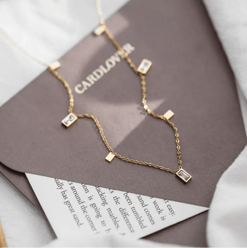 Shoperly C-257 18k Gold Plated Stainless Steel Tarnish Free Waterproof Female Jewellery