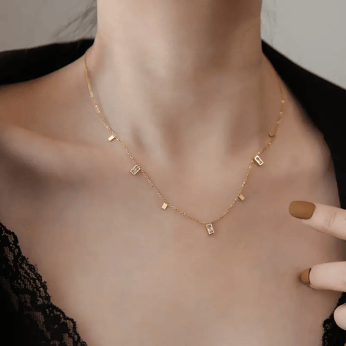 Shoperly C-257 18k Gold Plated Stainless Steel Tarnish Free Waterproof Female Jewellery