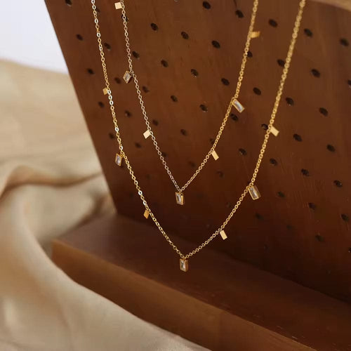 Shoperly C-257 18k Gold Plated Stainless Steel Tarnish Free Waterproof Female Jewellery