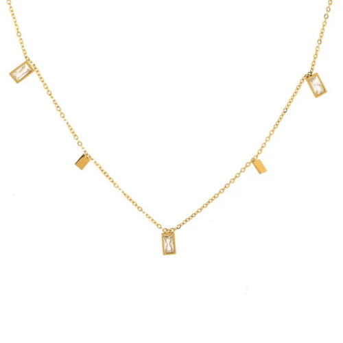 Shoperly C-257 18k Gold Plated Stainless Steel Tarnish Free Waterproof Female Jewellery