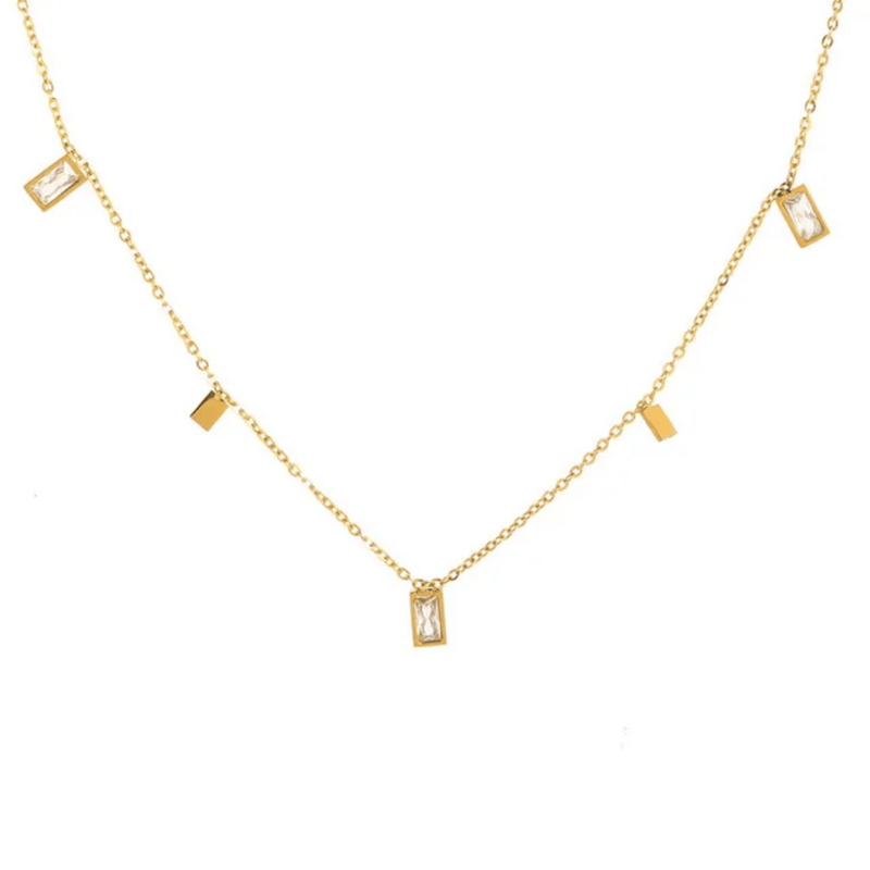 Shoperly C-257 18k Gold Plated Stainless Steel Tarnish Free Waterproof Female Jewellery