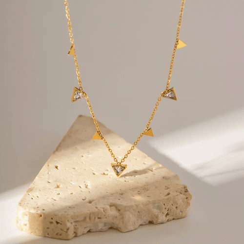 Shoperly C-259 18k Gold Plated Stainless Steel Tarnish Free Waterproof Female Jewellery