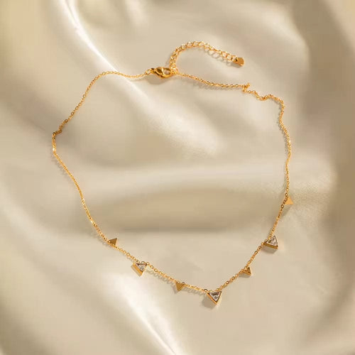 Shoperly C-259 18k Gold Plated Stainless Steel Tarnish Free Waterproof Female Jewellery