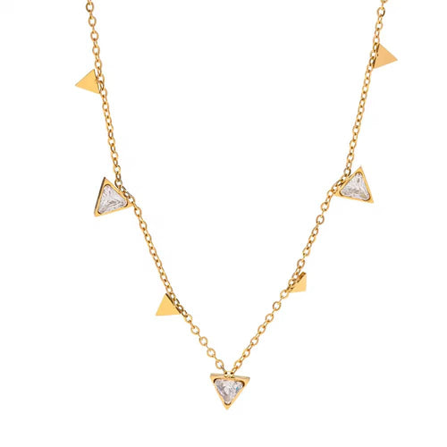 Shoperly C-259 18k Gold Plated Stainless Steel Tarnish Free Waterproof Female Jewellery