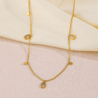 Shoperly C-261 18k Gold Plated Stainless Steel Tarnish Free Waterproof Female Jewellery