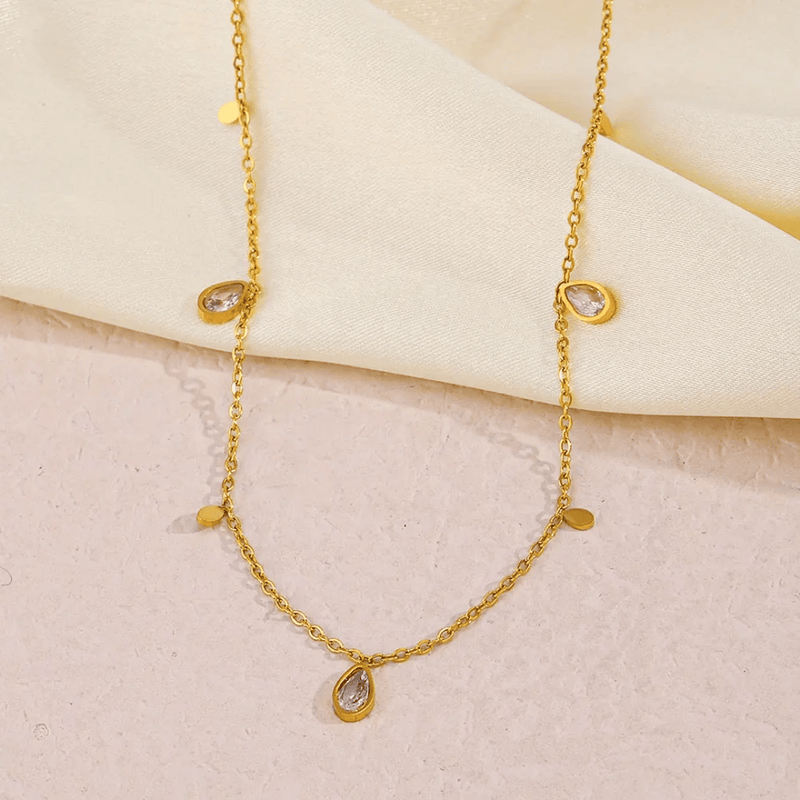 Shoperly C-261 18k Gold Plated Stainless Steel Tarnish Free Waterproof Female Jewellery