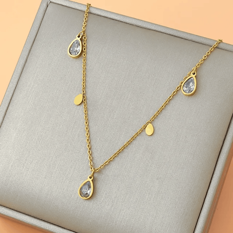 Shoperly C-261 18k Gold Plated Stainless Steel Tarnish Free Waterproof Female Jewellery