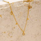 Shoperly C-261 18k Gold Plated Stainless Steel Tarnish Free Waterproof Female Jewellery