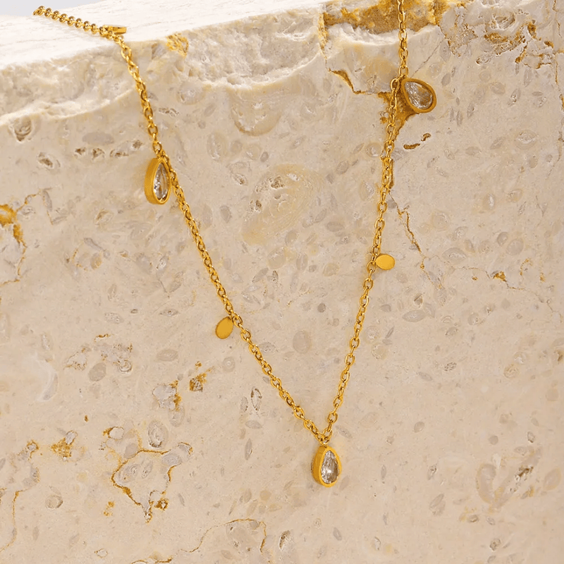 Shoperly C-261 18k Gold Plated Stainless Steel Tarnish Free Waterproof Female Jewellery