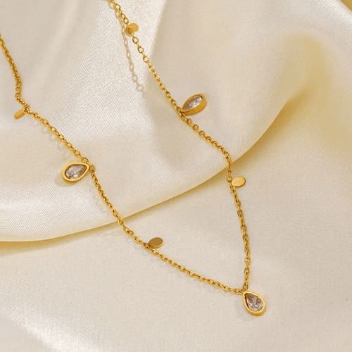 Shoperly C-261 18k Gold Plated Stainless Steel Tarnish Free Waterproof Female Jewellery
