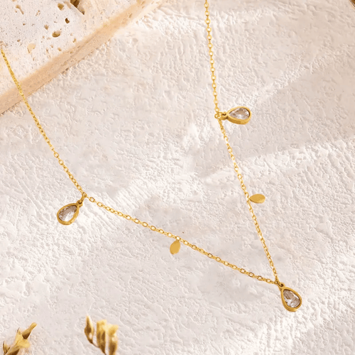 Shoperly C-261 18k Gold Plated Stainless Steel Tarnish Free Waterproof Female Jewellery
