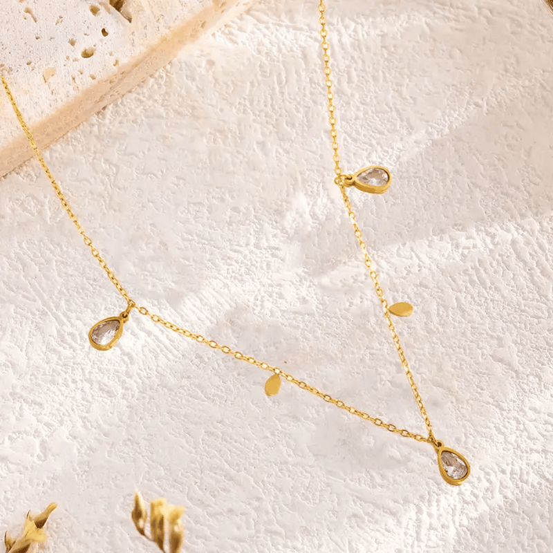 Shoperly C-261 18k Gold Plated Stainless Steel Tarnish Free Waterproof Female Jewellery