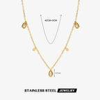 Shoperly C-261 18k Gold Plated Stainless Steel Tarnish Free Waterproof Female Jewellery