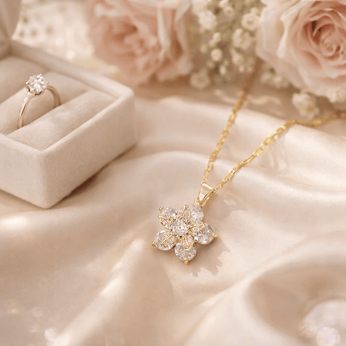 Shoperly C-271-18k Gold Plated Stainless Steel Tarnish Free Waterproof Female Jewellery