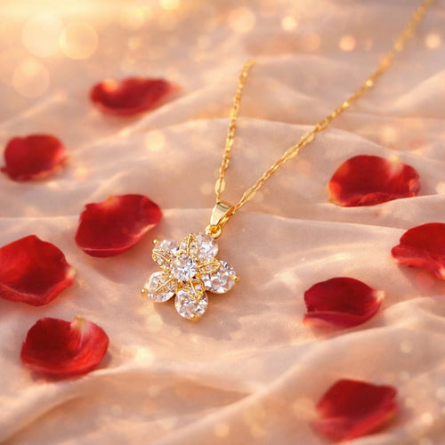 Shoperly C-271-18k Gold Plated Stainless Steel Tarnish Free Waterproof Female Jewellery