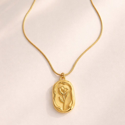 Shoperly C-272 18k Gold Plated Stainless Steel Tarnish Free Waterproof Female Jewellery