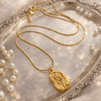 Shoperly C-272 18k Gold Plated Stainless Steel Tarnish Free Waterproof Female Jewellery