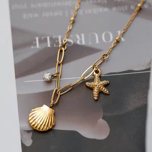 Shoperly C-274 18k Gold Plated Stainless Steel Tarnish Free Waterproof Female Jewellery