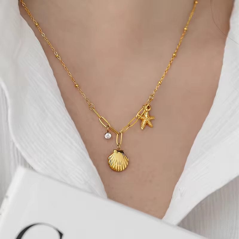 Shoperly C-274 18k Gold Plated Stainless Steel Tarnish Free Waterproof Female Jewellery