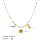 Shoperly C-274 18k Gold Plated Stainless Steel Tarnish Free Waterproof Female Jewellery