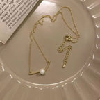 Shoperly C-287 18k Gold Plated Stainless Steel Tarnish Free Waterproof Female Jewellery