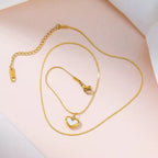 Shoperly C-292 18k Gold Plated Stainless Steel Tarnish Free Waterproof Female Jewellery