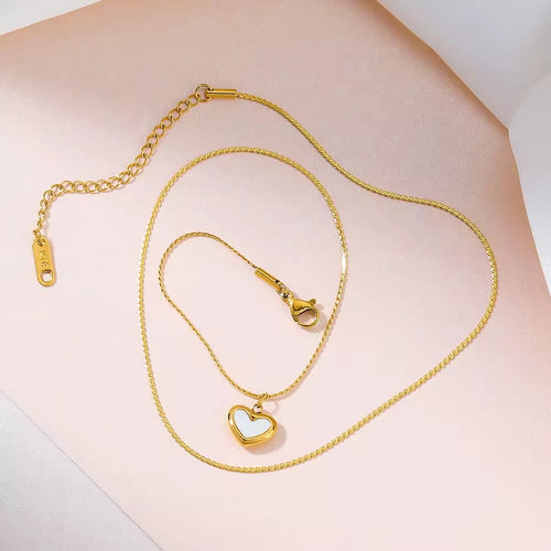 Shoperly C-292 18k Gold Plated Stainless Steel Tarnish Free Waterproof Female Jewellery