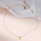 Shoperly C-292 18k Gold Plated Stainless Steel Tarnish Free Waterproof Female Jewellery