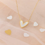 Shoperly C-293 (BLACK & WHITE) 18k Gold Plated Stainless Steel Tarnish Free Waterproof Female Jewellery