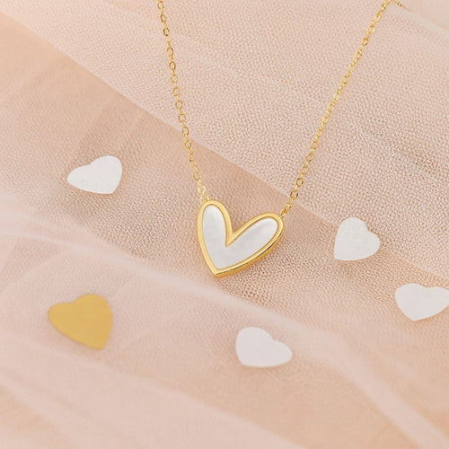 Shoperly C-293 (BLACK & WHITE) 18k Gold Plated Stainless Steel Tarnish Free Waterproof Female Jewellery