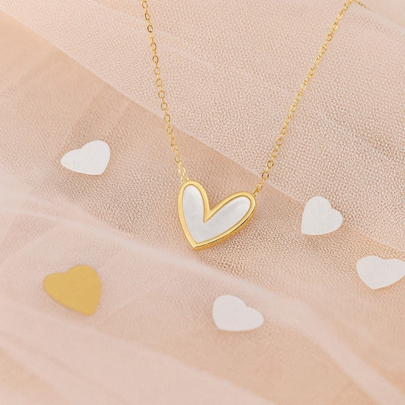 Shoperly C-293 (BLACK & WHITE) 18k Gold Plated Stainless Steel Tarnish Free Waterproof Female Jewellery