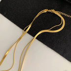 Shoperly C-295 18k Gold Plated Stainless Steel Tarnish Free Waterproof Female Jewellery