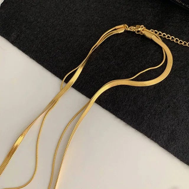 Shoperly C-295 18k Gold Plated Stainless Steel Tarnish Free Waterproof Female Jewellery