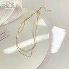 Shoperly C-295 18k Gold Plated Stainless Steel Tarnish Free Waterproof Female Jewellery