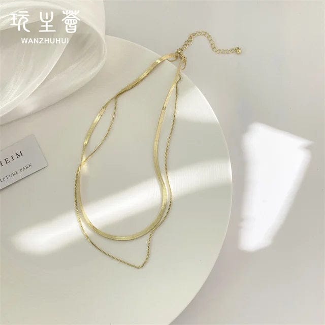 Shoperly C-295 18k Gold Plated Stainless Steel Tarnish Free Waterproof Female Jewellery