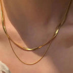 Shoperly C-295 18k Gold Plated Stainless Steel Tarnish Free Waterproof Female Jewellery