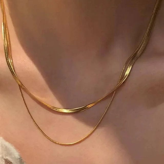 Shoperly C-295 18k Gold Plated Stainless Steel Tarnish Free Waterproof Female Jewellery