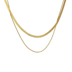Shoperly C-295 18k Gold Plated Stainless Steel Tarnish Free Waterproof Female Jewellery