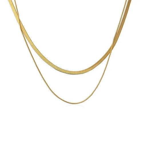 Shoperly C-295 18k Gold Plated Stainless Steel Tarnish Free Waterproof Female Jewellery