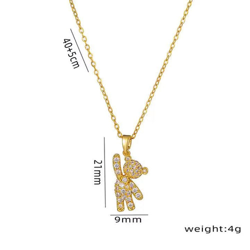 Shoperly C-297 18k Gold Plated Stainless Steel Tarnish Free Waterproof Female Jewellery