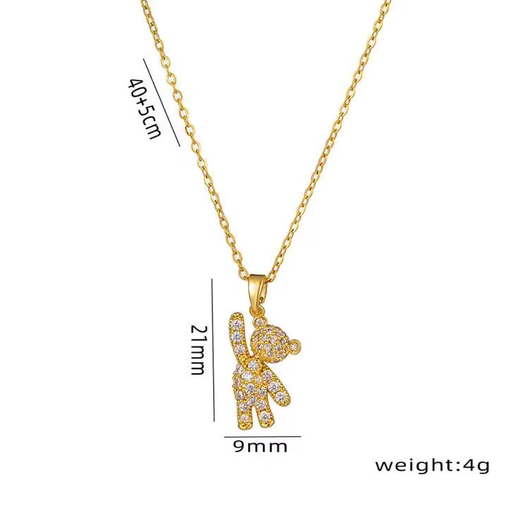 Shoperly C-297 18k Gold Plated Stainless Steel Tarnish Free Waterproof Female Jewellery