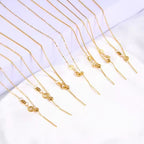 Shoperly C-300 18k Gold Plated Stainless Steel Tarnish Free Waterproof Female Jewellery